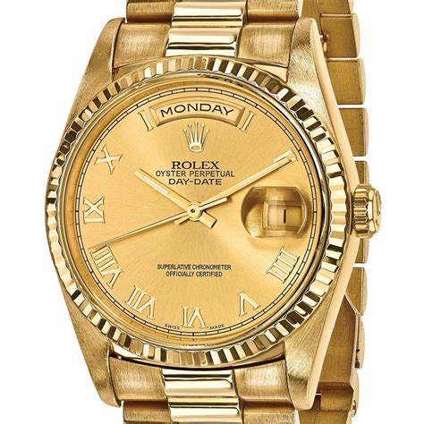 used men's gold Rolex watch